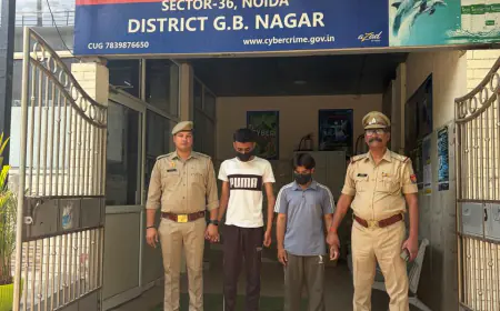 Noida News : डिजिटल अरेस्ट कर साइबर ठगी करने वालों को खाता उपलब्ध करवाने वाले दो गिरफ्तार