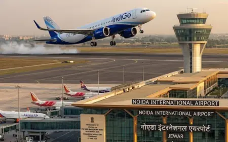 Noida News : नोएडा एयरपोर्ट से एयर टिकट की बुकिंग शुरू ,15 जून को होगी पहली उड़ान
