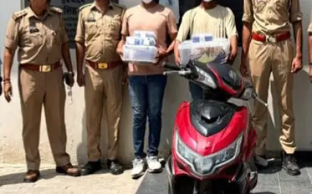 Noida News : कारों का शीशा तोड़ कर लैपटॉप और मोबाइल फोन चोरी करने वाले गैंग के दो बदमाश गिरफ्तार