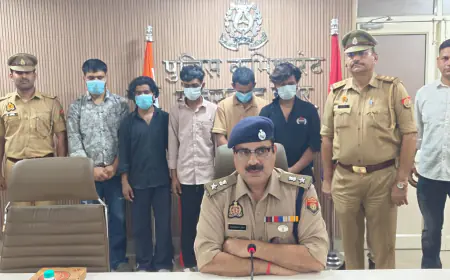 Greater Noida News : कैब में लिफ्ट देकर लूटपाट करने वाले पांच बदमाश गिरफ्तार