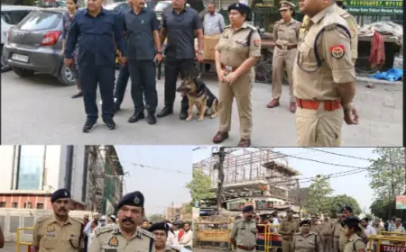 Noida News : भारी सुरक्षा व्यवस्था के बीच अदा की जा रही है बकरीद की नमाज, कुर्बानी को लेकर दिशा निर्देश जारी