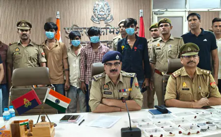 Greater Noida News : बंद पड़े घरों में रेकी कर चोरी करने वाले चार बदमाश गिरफ्तार, 50 लाख रुपए कीमत के जेवरात और नगदी बरामद