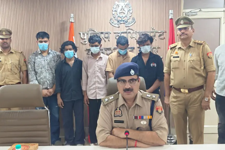 Greater Noida News : कैब में लिफ्ट देकर लूटपाट करने वाले पांच बदमाश गिरफ्तार