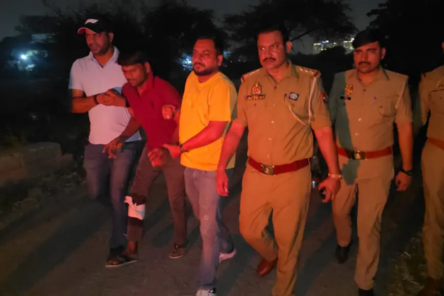 Noida News : पुलिस मुठभेड़ में प्रेमिका की मां की हत्या करने वाला सिरफिरा  गिरफ्तार