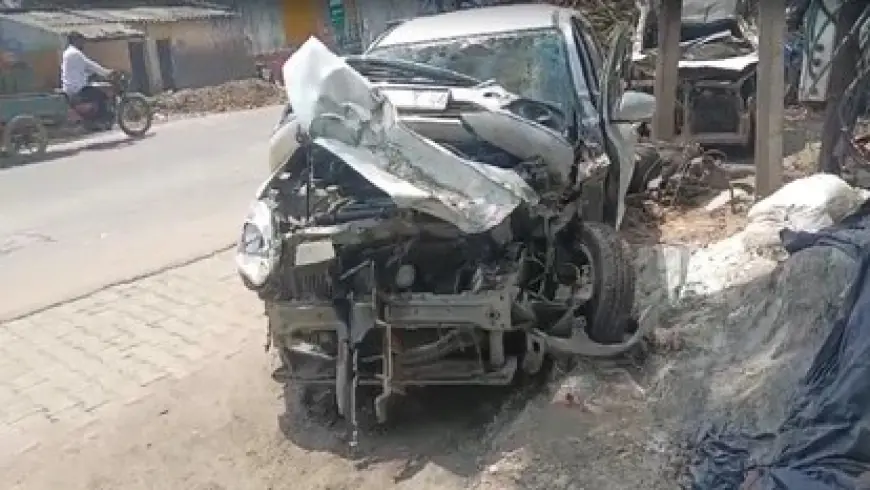 Ghaziabad News : ट्रक से टकराई कार एक की मौत