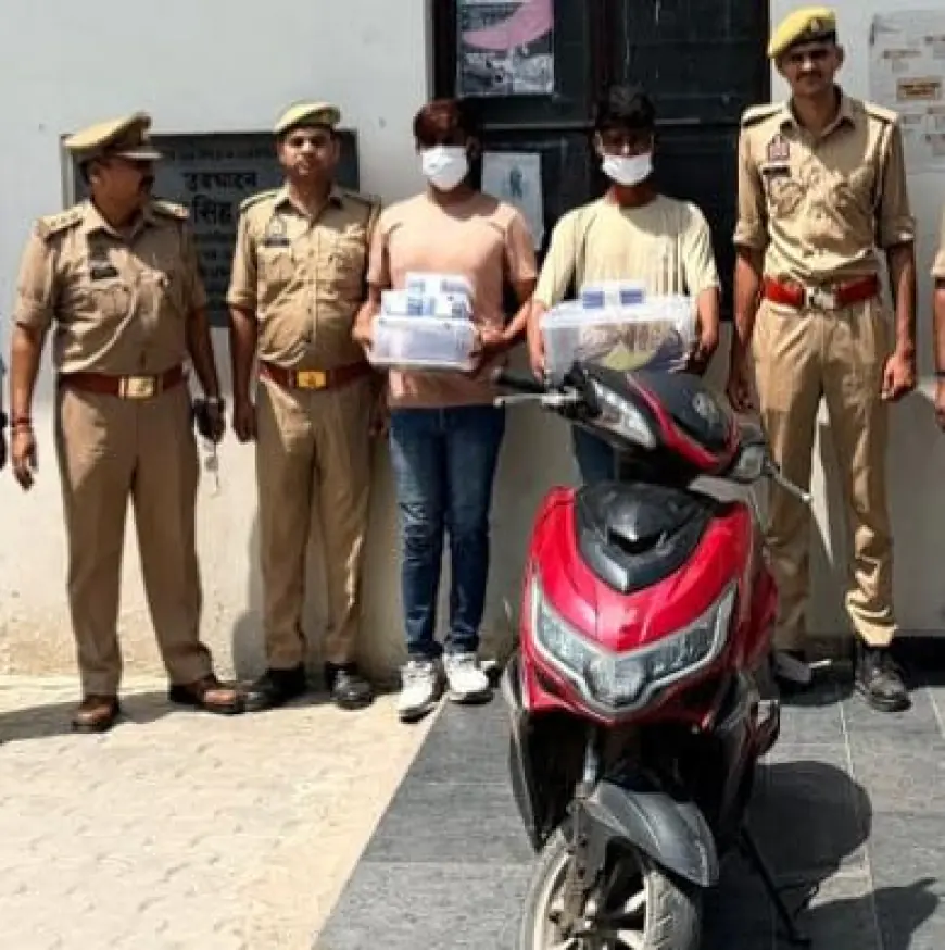 Noida News : कारों का शीशा तोड़ कर लैपटॉप और मोबाइल फोन चोरी करने वाले गैंग के दो बदमाश गिरफ्तार