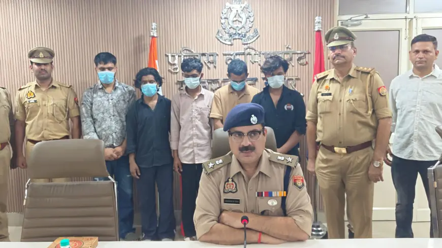 Greater Noida News : कैब में लिफ्ट देकर लूटपाट करने वाले पांच बदमाश गिरफ्तार