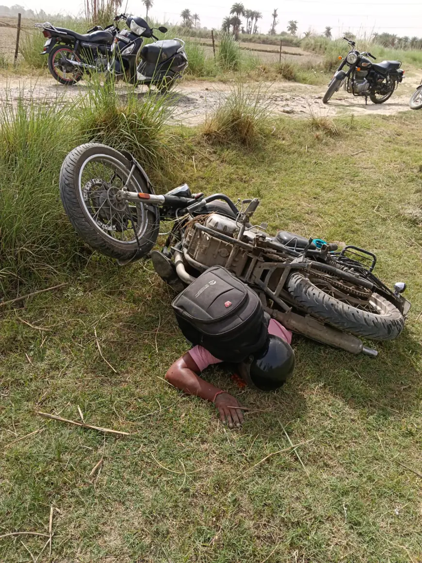 Dadri News : बुलेट मोटरसाइकिल फिसली, दबकर युवक की मौत