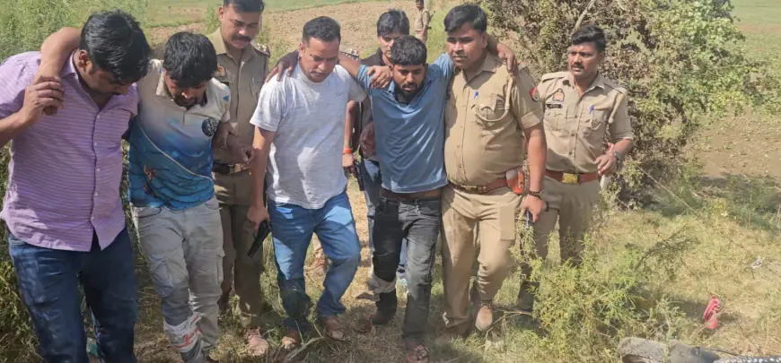 Jewar News : 15 वर्षीय छात्र के हत्या के मामले में फरार 3 बदमाश पुलिस मुठभेड़ में गिरफ्तार, 2 के पैर में लगी गोली
