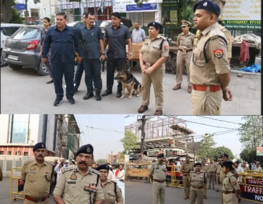 Noida News : भारी सुरक्षा व्यवस्था के बीच अदा की जा रही है बकरीद की नमाज, कुर्बानी को लेकर दिशा निर्देश जारी