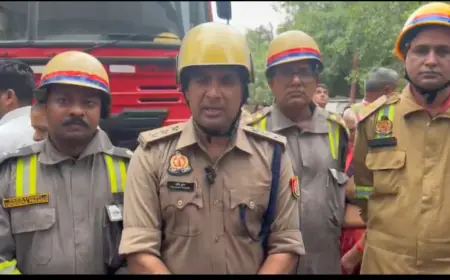 Noida News : रेफ्रिजरेटर का कंप्रेशर फटने से रेस्टोरेंट में लगी आग,  डेढ दर्जन लोगों को रेस्क्यू करके बचाई जान