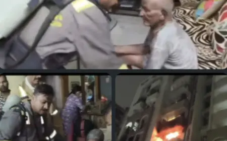 Noida News : सोसाइटी के फ्लैट में लगी आग, अंदर फंसे बुजुर्ग दंपति को फायर ब्रिगेड ने सकुशल बाहर निकाला,अस्पताल मे भर्ती