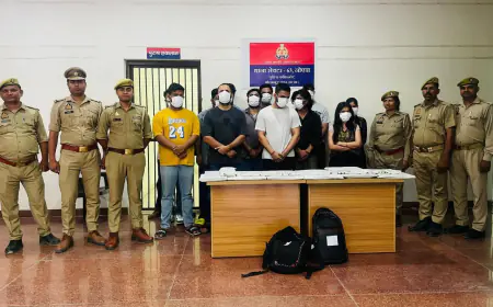 Noida News : सस्ते दर पर एयर टिकट की बुकिंग करने के नाम पर ठगी करने वाले कॉल सेंटर का पर्दाफाश,13 गिरफ्तार