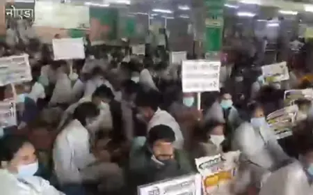 Greater Noida News : जिम्स में नियमितीकरण  को लेकर कर्मचारियों की हड़ताल तीसरे दिन भी जारी, मरीजों को हो रही है भारी परेशानी
