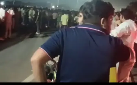 Greater Noida News : सड़क हादसे में युवक की मौत, परिजनों ने किया चक्का जाम
