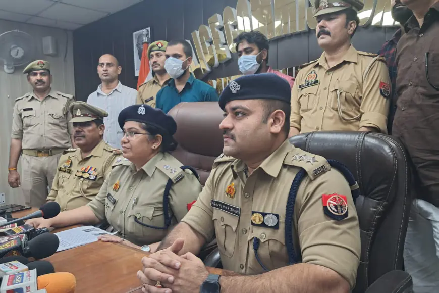 Noida News : साड़ियों के गठ्ठर में छुपाकर कुरियर से गांजा मंगाकर एनसीआर मे बेचने वाले दो गिरफ्तार , 37 किलो 700 ग्राम गांजा बरामद