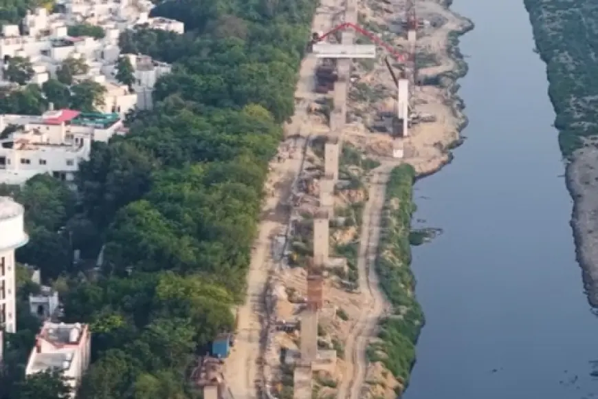 Noida News : चिल्ला एलिवेटेड रोड का 54 प्रतिशत कार्य पूरा