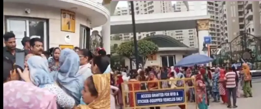 Greater Noida News : मालकिन ने घरेलू सहायिका को मारा थप्पड़, जमकर हंगामा, मुकदमा दर्ज