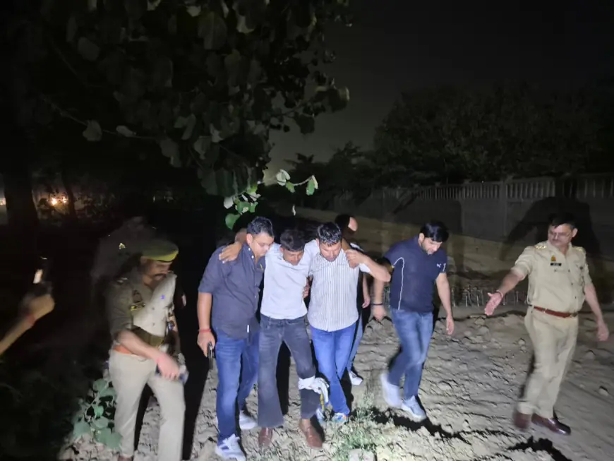 Greater Noida News : पुलिस मुठभेड़ में लुटेरा घायल