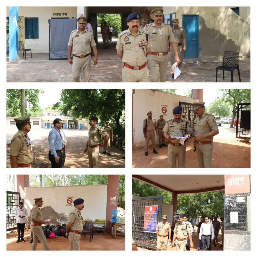 Noida News : पुलिस भर्ती परीक्षा शुरू, गड़बड़ी करने वालों पैनी नजर