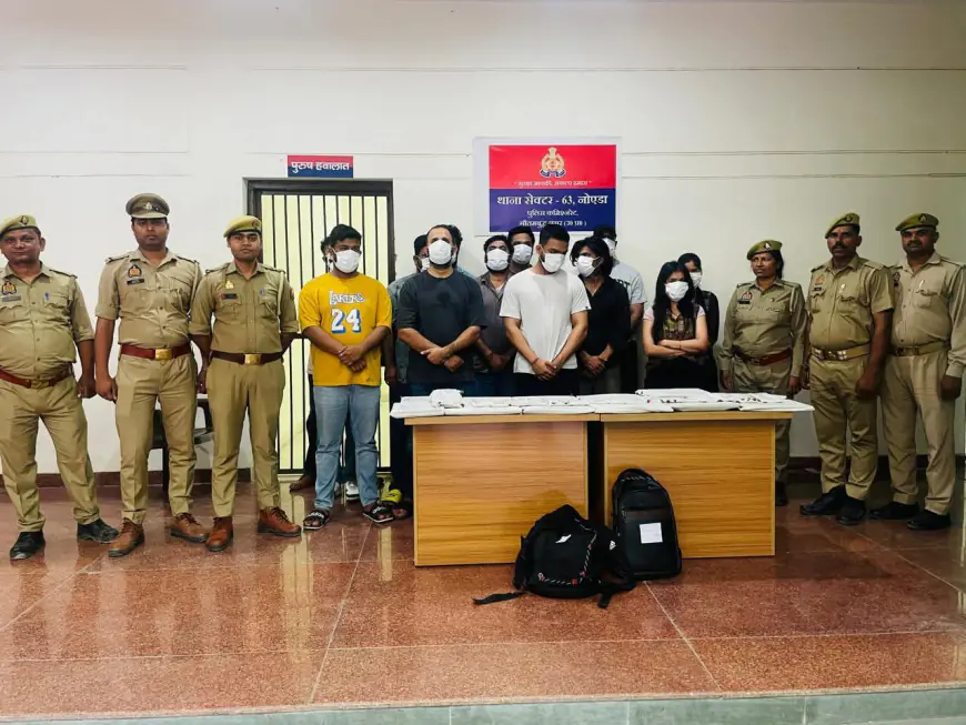 Noida News : सस्ते दर पर एयर टिकट की बुकिंग करने के नाम पर ठगी करने वाले कॉल सेंटर का पर्दाफाश,13 गिरफ्तार