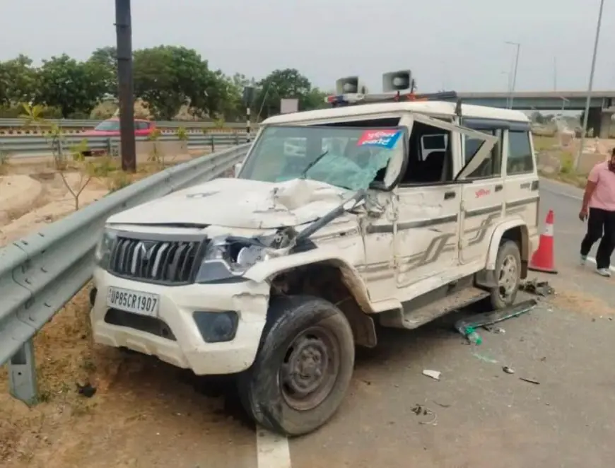 Jewar News : मथुरा के विधायक के एस्कॉर्ट में चल रही बोलेरो में ट्रक चालक ने मारी टक्कर, दरोगा की मौत