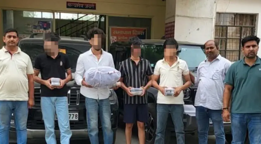 Greater Noida News : एनसीआर के कॉलेज और विश्वविद्यालय में पढने वाले छात्र-छात्राओं को ओजी गांजा सप्लाई करने वाले चार गिरफ्तार