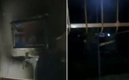 Ghaziabad News : इलेक्ट्रिक स्कूटी की बैटरी फटने से घर में लगी आग, लपटों से घिरा परिवार ग्रिल काटकर भागा