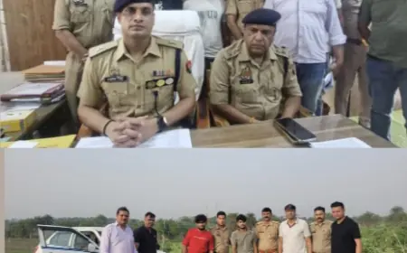 Greater Noida News : पुलिस मुठभेड़ में चार लुटेरे  गिरफ्तार ,2 के पैर मे लगी गोली