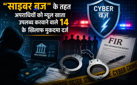 Noida News : "साइबर बज्र" के तहत अपराधियों को म्यूल खाता उपलब्ध करवाने वाले 14 के खिलाफ मुकदमा दर्ज