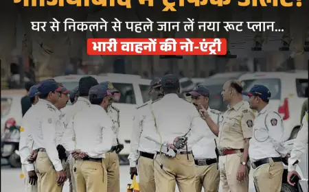 Ghaziabad News : कावड़ यात्रा को लेकर गाजियाबाद पुलिस कमिश्नरेट ने  रूट डायवर्जन प्लान किया जारी