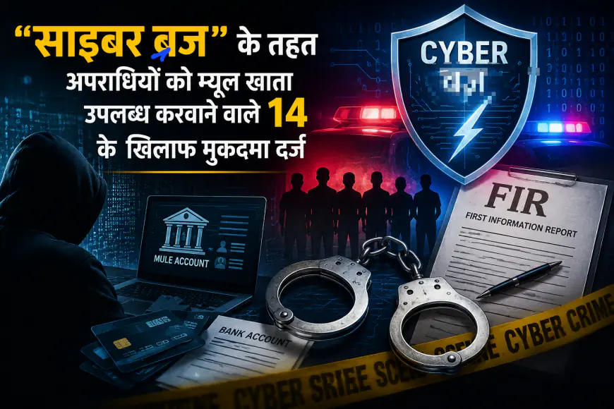 Noida News : "साइबर बज्र" के तहत अपराधियों को म्यूल खाता उपलब्ध करवाने वाले 14 के खिलाफ मुकदमा दर्ज