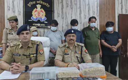 Greater Noida News : महिलाओं को झांसे में लेकर सोने के जेवरात ठगी करने वाले गैंग के पांच बदमाश गिरफ्तार