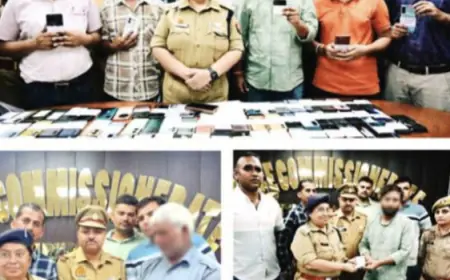 Noida News : नोएडा पुलिस ने 225 स्मार्टफोन बरामद कर मालिकों को किया सुपुर्द
