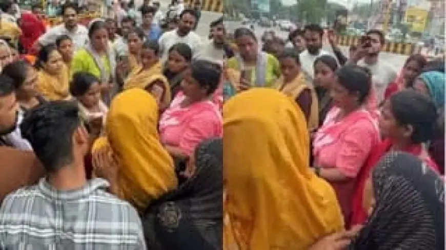 Ghaziabad News : ट्रैक्टर ने छात्र को कुचला, मौत ,गुस्साए ग्रामीणों ने करहेड़ा कट पर लगाया जाम