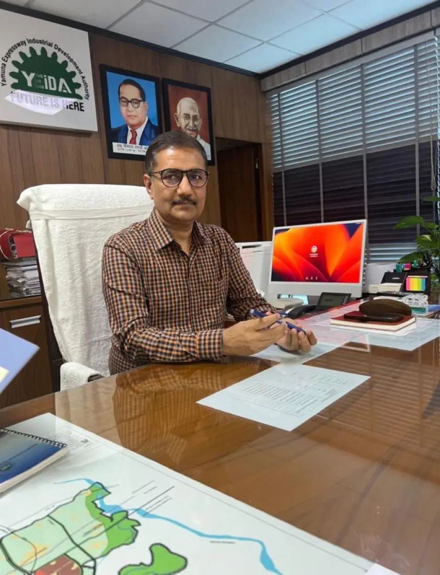 Noida News : नोएडा इंटरनेशनल एयरपोर्ट पर रनवे और एप्रन क्षेत्र मे नही हुआ था जलभराव:राकेश सिंह