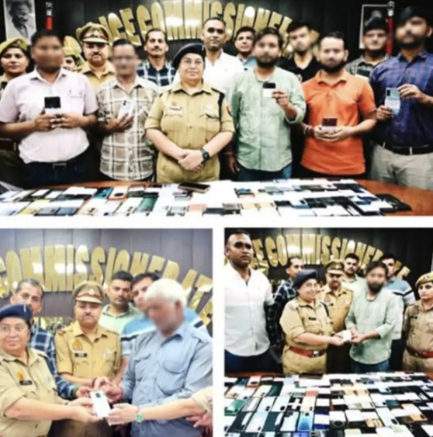 Noida News : नोएडा पुलिस ने 225 स्मार्टफोन बरामद कर मालिकों को किया सुपुर्द