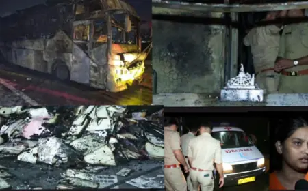 Noida News : कश्मीरी गेट से महोबा जा रही डबल डेकर बस में लगी भयंकर आग, एक महिला सहित नौ लोगों की जलकर मौत