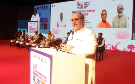 Noida News : दुनिया में यूपी की बढ़ती साख का प्रतीक बना इंटरनेशनल ट्रेड शो : भूपेंद्र चौधरी
