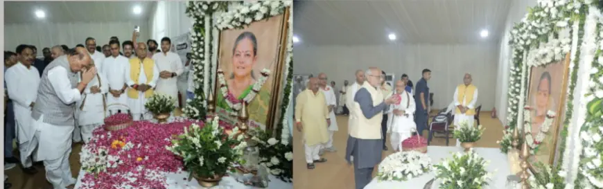 Noida News : भाजपा के वरिष्ठ नेता कलराज  की स्वर्गीय पत्नी सत्यवती मिश्रा को नेताओं ने दी श्रद्धांजलि