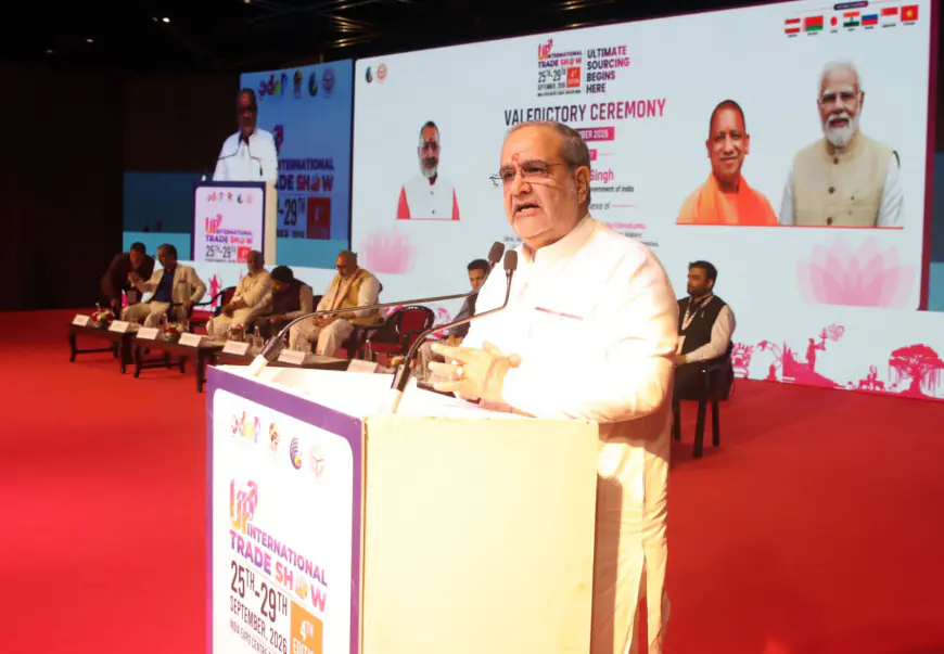 Noida News : दुनिया में यूपी की बढ़ती साख का प्रतीक बना इंटरनेशनल ट्रेड शो : भूपेंद्र चौधरी