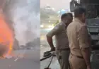 Noida News : दिल्ली से बिहार  जा रही डबल डेकर बस में लगी भयंकर आग, 32 यात्रियों की बच्ची जान