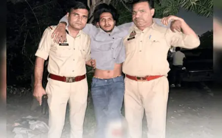 Ghaziabad News : पुलिस मुठभेड़ में शातिर लुटेरा गिरफ्तार