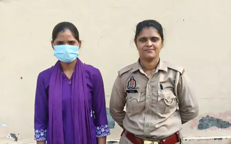 Noida News : पति की प्रेमिका की हत्या करने वाली महिला गिरफ्तार