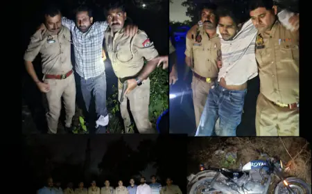 Noida News : पुलिस मुठभेड़ में दो कुख्यात लुटेरे गिरफ्तार,पैर में लगी गोली