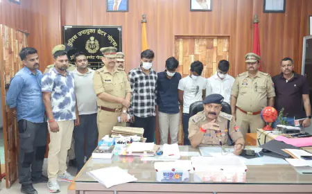 Greater Noida News : नकली भारतीय  करेंसी के साथ चार गिरफ्तार