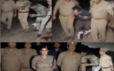 Ghaziabad News : बलात्कार के आरोपी दो बदमाश पुलिस मुठभेड़ में गिरफ्तार, पैर में लगी गोली