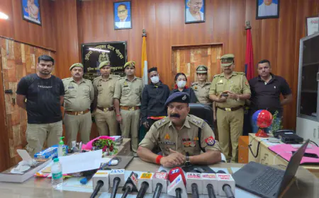 Greater Noida News : ड्रग्स तस्करी के आरोप में विदेशी महिला सहित दो गिरफ्तार, 90 लाख रुपए कीमत का एमडीएमए बरामद