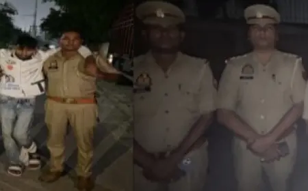 Ghaziabad News : पुलिस मुठभेड़ में दो बदमाश गिरफ्तार, पैर में लगी गोली