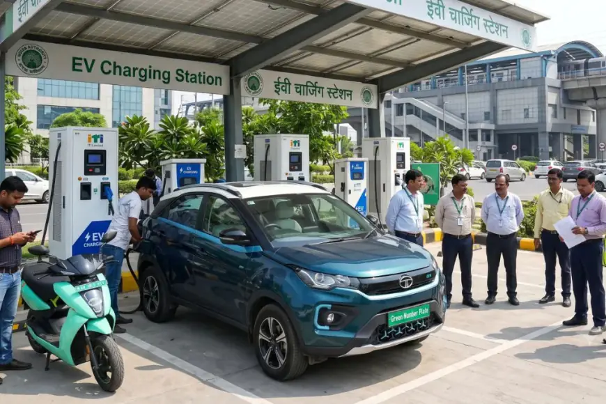 Noida News : नोएडा के विभिन्न स्थानों पर लगेंगे 48 ई- वाहनों के चार्जिंग स्टेशन